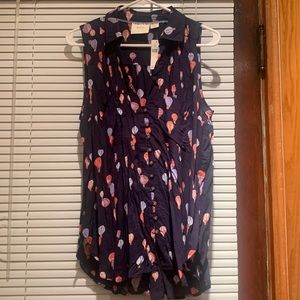 NWT Maeve for Anthropologie balloon print blouse size M